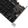 Adapter Card 4 Port M.2 NVMe SSD to PCIE X16