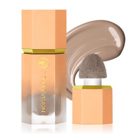 BEFIVECOK Liquid Contour Stick Makeup - Cream Face Contour Wand with Cushion Applicator, Natural Matte Long Lasting Creamy Bronzer Contour, Lightweight Silky Blendable (#02 SOFT TAN)