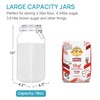 Vtopmart 78oz Glass Food Storage Jars with Airtight Clamp Lids,