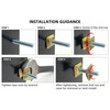 8 PCS Anti-Theft Post Attachment Kit Sign Mounting Hardware for
