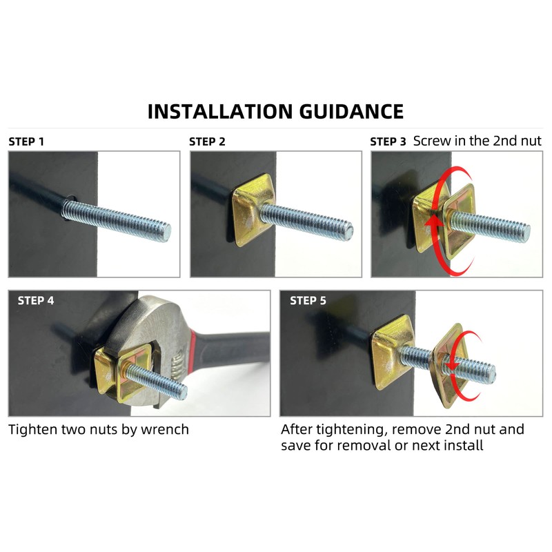 8 PCS Anti-Theft Post Attachment Kit Sign Mounting Hardware for