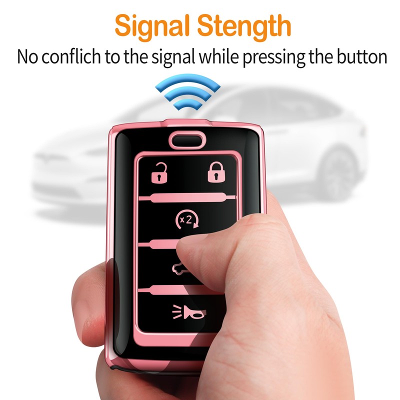 Sindeda for Jeep Key Fob Cover with Keychain Soft Full