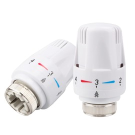 Thermostatic Head, Pack of 2 Thermostat Heater Thermostat Head Thermostat Valve Radiator Thermostat Accessories Compatible with Thread M30x1.5, Heating Thermostat for Office Home