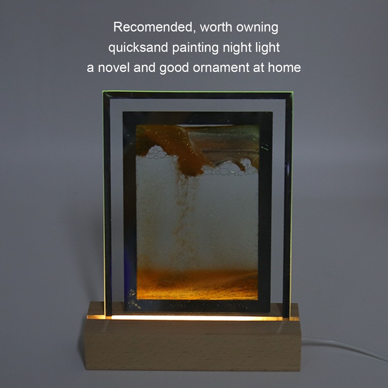 Quicksand Painting Night Light Innovative Decoration Light Mobile USB LED