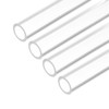 MECCANIXITY Acrylic Pipe Clear Rigid Round Tube 16mm(5/8 inch) ID