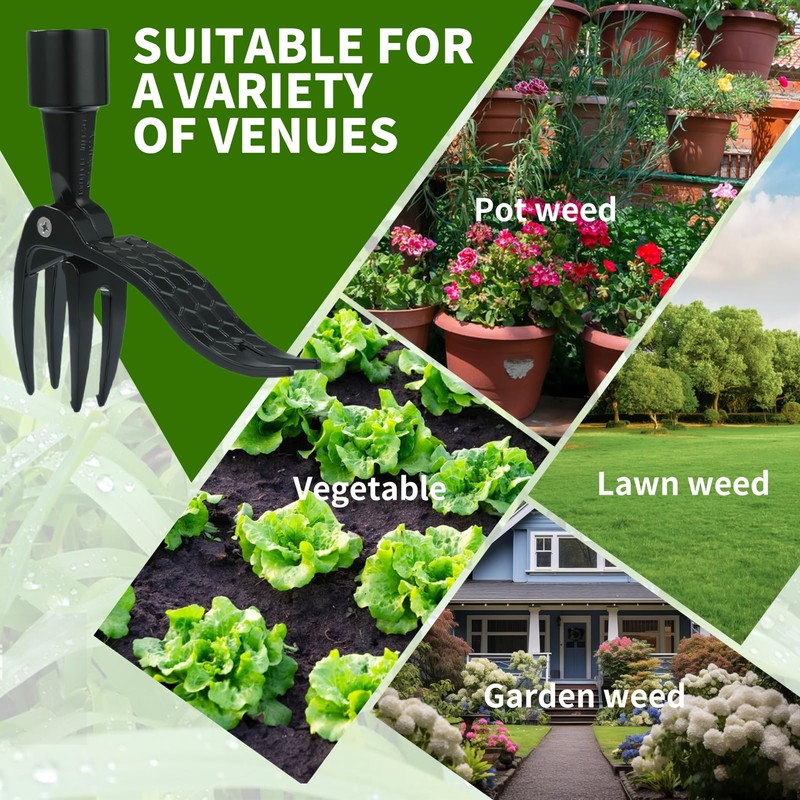 Allony Patio Weeder Tool, Detachable Stand Up Weeder Remover Tool