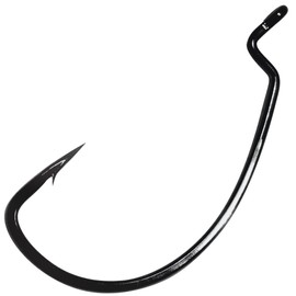 Gamakatsu EWG SL Hook Worm Offset Black – Offset Hooks, Size / Package Contents: Size 2/0 – Pack of 6