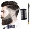 Beard Shaping Tool Template Men -(White) 100% Clear - Premium