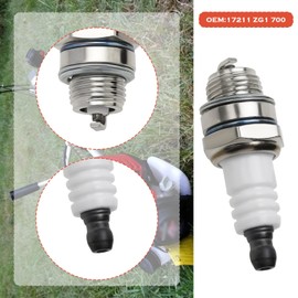 VGOL 2-Piece Lawnmower Air Filter Set Compatible with Honda GV100 HR173 HRB423 HRB535 Filter Sponge + L7T Spark Plug 17211 ZG1 700 Replacement Parts for Lawnmowers