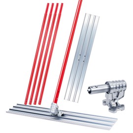 48"x8" Bull Float Kit Magnesium Bull Float for Concrete Finishing Heavy-Duty Cement Smoothing Tool with 4 Float Handle Bracket