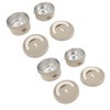 Bento Box Round Lunch Box Coffee Brown Stainless Steel Leakage
