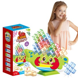 Lktvys Tetra Tower Game, Board Games Kids and Stacking Blocks - Perfect Family Games for Kids and Adults, Ideal for Team Games, Building Games - Engaging and Exciting