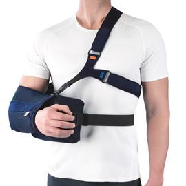 Orliman Abudction Sling- Immobilizer And Injury Support For Rotaor Cuff, Subluxation, Dislocation, Broken Arm -Includes Excercise Ball Size 3 Forearm Length 42cm & Above