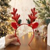 KFZR Christmas Headbands Glitter Elk Antlers Hair Bands Sequin Reindeer
