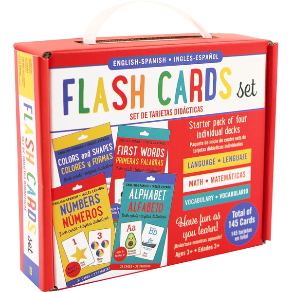 Bilingual Flash Cards Value Pack - Spanish and English (Includes