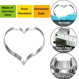 LUBTOSMN Ice Cream Cookie Cutter Set-4 Inches-4 Piece-Popsicle, Hard and Soft Ice Cream Cone, Summer Fondant Biscui Cutters