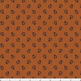 Marcus Fabrics - Indigo & Cheddar - Rainbows - Cheddar, Fabric BTY