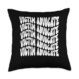 Victim Advocate American Flag Nurse Nursing Throw Pillow