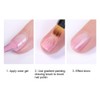 SILPECWEE 1Pc Ombre Nail Brush, Acrylic Nail Art Gradient Painting