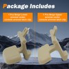 FUSCH Beige Upper Lower Armrest Center Console Armrest Latch Clip