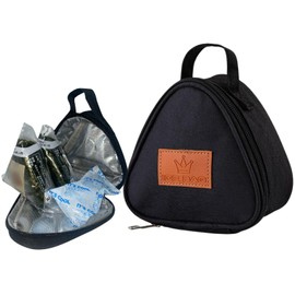 DRAMAGIC Rice Ball Case, Rice Ball Case, 2 Packs, Ice Pack Case, Bento Box, Pouch, Cooler Bag, Onigiri Case, Bag (Black)