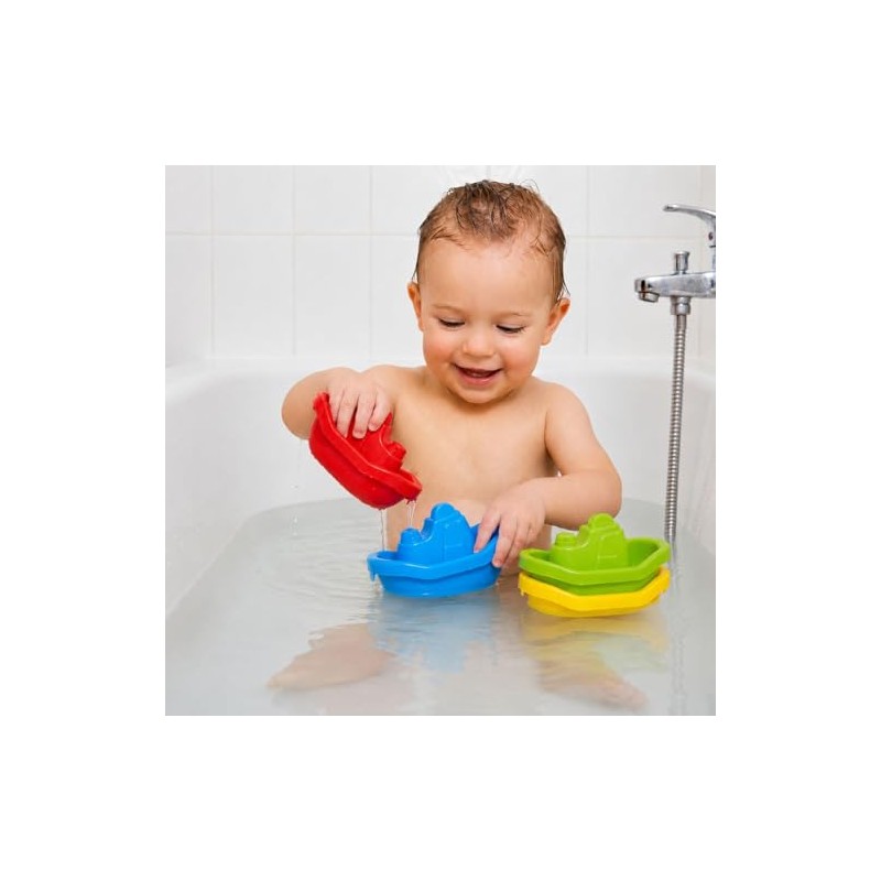Barchette da Bagno Colorate, Set da 5 Pezzi, Impilabili e