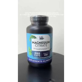 Citrato Magnesio Alta Pureza 270 Cápsulas Life360 Sabor