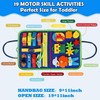 Busy Board for Toddlers, Busy Book Montessori Travel Toy for