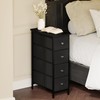 Fixwal Narrow Storage Cabinet, Dresser with 4 Drawers, Slim Fabric