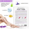 3 Pairs Foot Peel Mask,lavender Foot Exfoliating Mask Socks Calluses