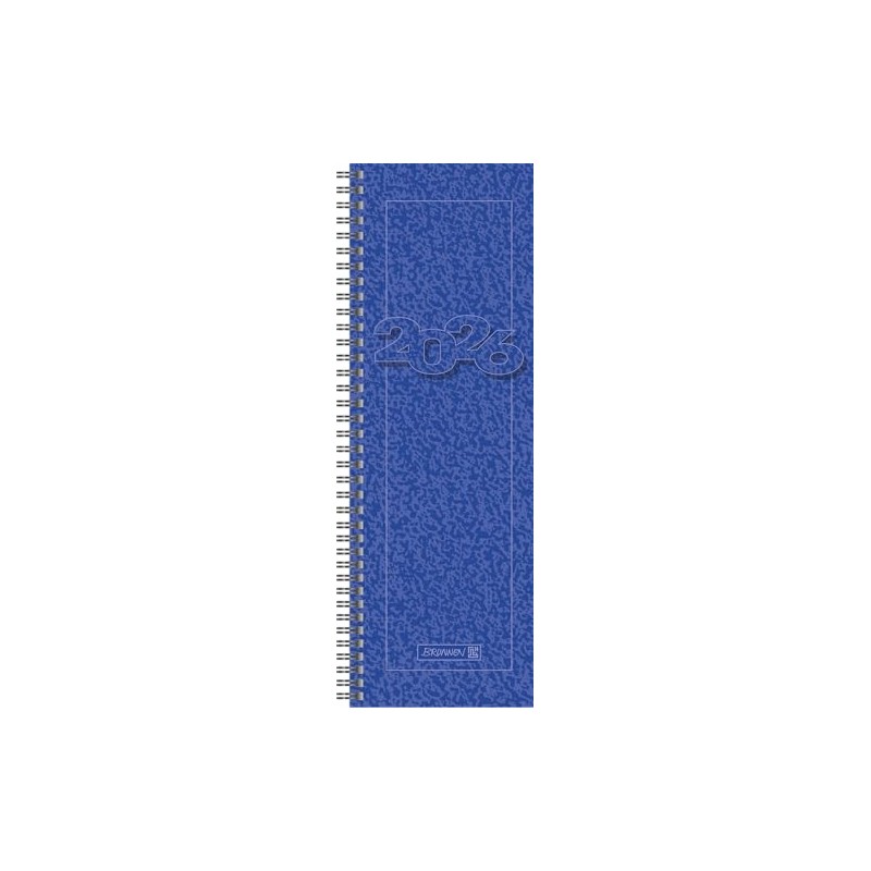 BRUNNEN Vormerkbuch Mod. 783 2026 | 108×297 mm, Karton, blau