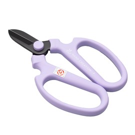 Sakagen 82142 Fresh Flower Scissors, Hand Created, F170, Black Fluorine Coating, Approx. 6.7 x 4.3 inches (17 x 11 cm), Made in Japan, Lavender