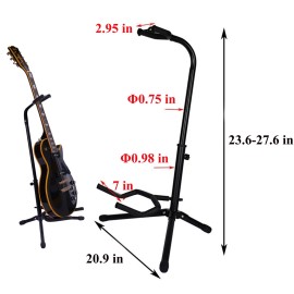 Techtongda Vertical Floor Tripod Guitar Steel Stand Folding Guitar Stand Guitars & Basses