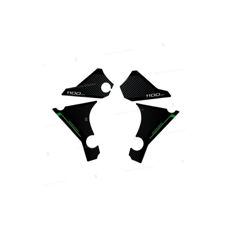 3D Resin Stickers Protectors Compatible with Kawasaki Ninja 1100 SX