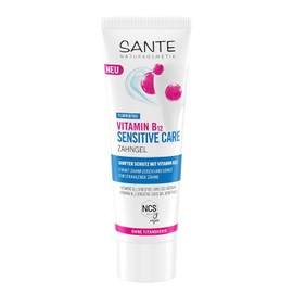 SANTE Naturkosmetik Vitamin B12 Sensitive Care Tooth Gel - 75 ml - with Sea Salt, Xylitol & Vitamin B12 - Vegan, Fluoride-free & No Titanium Dioxide - Dental Care for Sensitive Gums