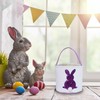 Joyesplay Easter Bunny Baskets, Canvas Bunny Eggs Hunt Basket Egg