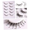 VICASKY 5 Pairs Long False Eyelashes with Rhinestones Decorative for