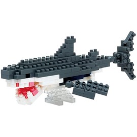 DAISO Great White Shark Petit Block from Daiso Japan