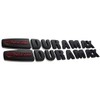 Duramax Badge Emblems 2-Piece in Black with Red for 2007-2020