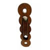 Window Sash Pulley Victorian Cast Iron Base with Metal Wheels
