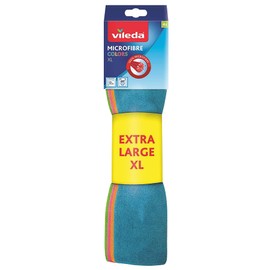 Vileda Set of 4 XL Colored Microfiber Cloths