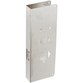 Don-Jo 27-CW 22 Gauge Stainless Steel Wrap-Around Plate, Satin Stainless Steel Finish, 5" Width x 15" Height, for Alarm Lock and Trilogy Lock