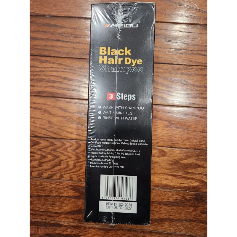 Healthy Hair BLACK HAIR DYE SHAMPOO 3 IN 1 SHINE