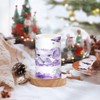 WEVIBOFU Purple Elephant Butterfly Flower Flickering Flameless Candles LED Battery