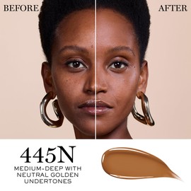 Lancôme Teint Idole Ultra Wear Care & Glow Serum Foundation with SPF - Medium Buildable Coverage & Natural Glow Finish - Up To 24H Wear - 445N