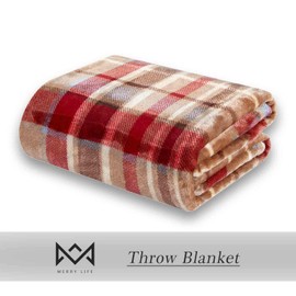 MERRYLIFE Throw Blanket Plaid| Ultra-Plush Soft Colorful Oversized | Decorative Couch Travel Blanket | (50" 60", Love Urban)