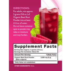 Nature's Truth Organic Beet Root Powder | 6.1 oz | Vegan | Non-GMO | by Nature's Truth