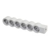 LEGRAND, Flat Power Strip, 6-Way Socket, Multiple Socket, Without Cable,