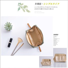 Brotevity Makeup Pouch for Travel Makeup Pouch for Women Portable Large Capacity Waterproof, green