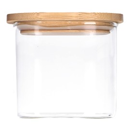 TALK-POINT Glass Storage Jars with Bamboo Lid, Storage Jars, Glass Containers, 550 ml - 2500 ml, Airtight, Dishwasher Safe, Moth Proof (750 ml)